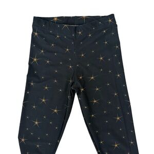 Art of Where Night Stars, Gold Stars, Festival, Boho Leggings Size M